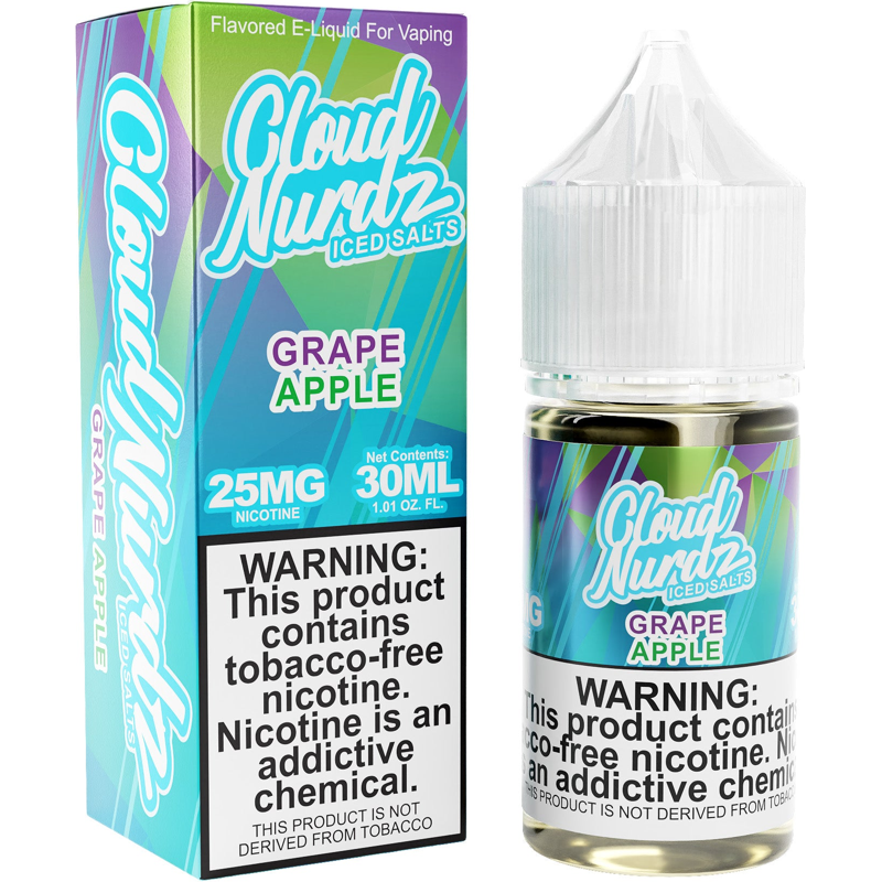 Cloud Nurdz Iced Salts Grape Apple 30mL