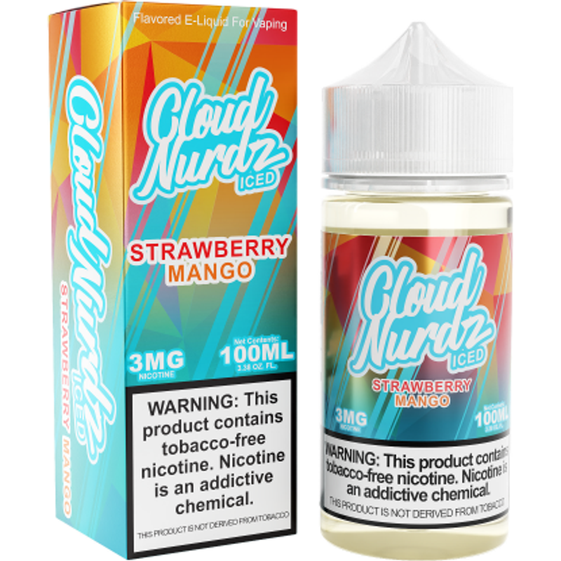 Cloud Nurdz Iced Strawberry Mango 3mg 100mL