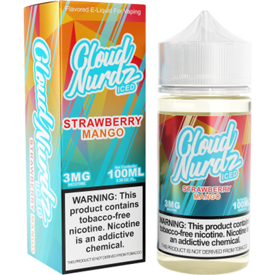 Cloud Nurdz E-Liquid Iced Strawberry Mango 100mL