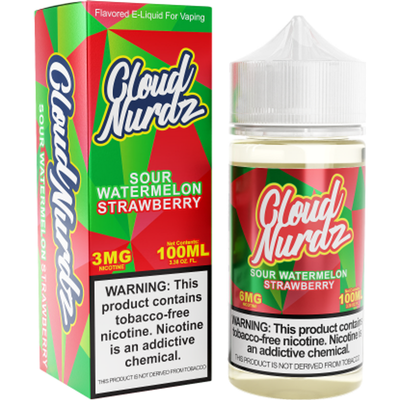 Cloud Nurdz Sour Watermelon Strawberry 100mL