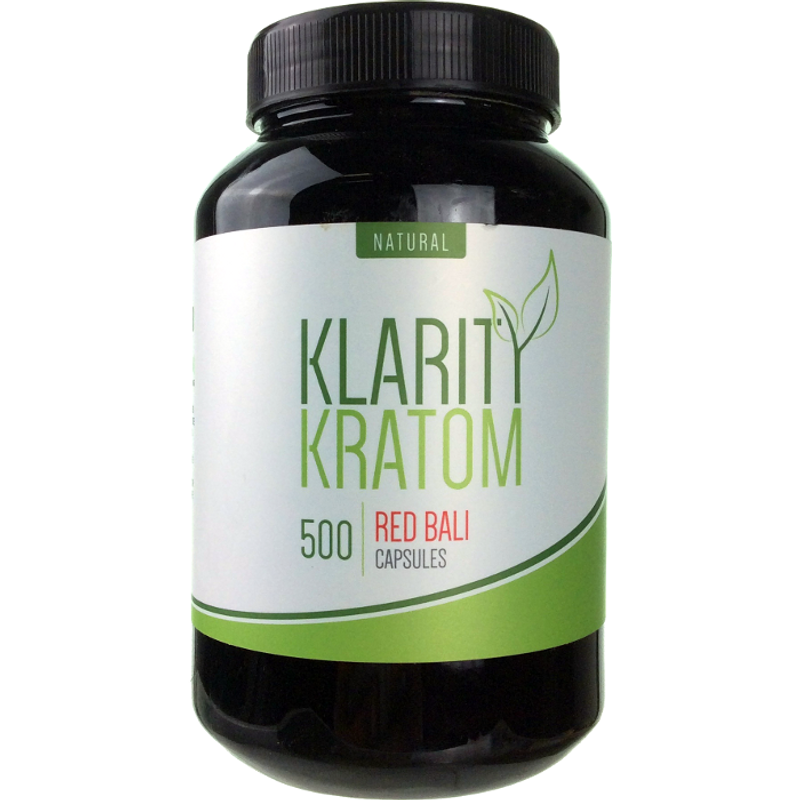 Klarity Kratom Red Bali 500ct Bottle