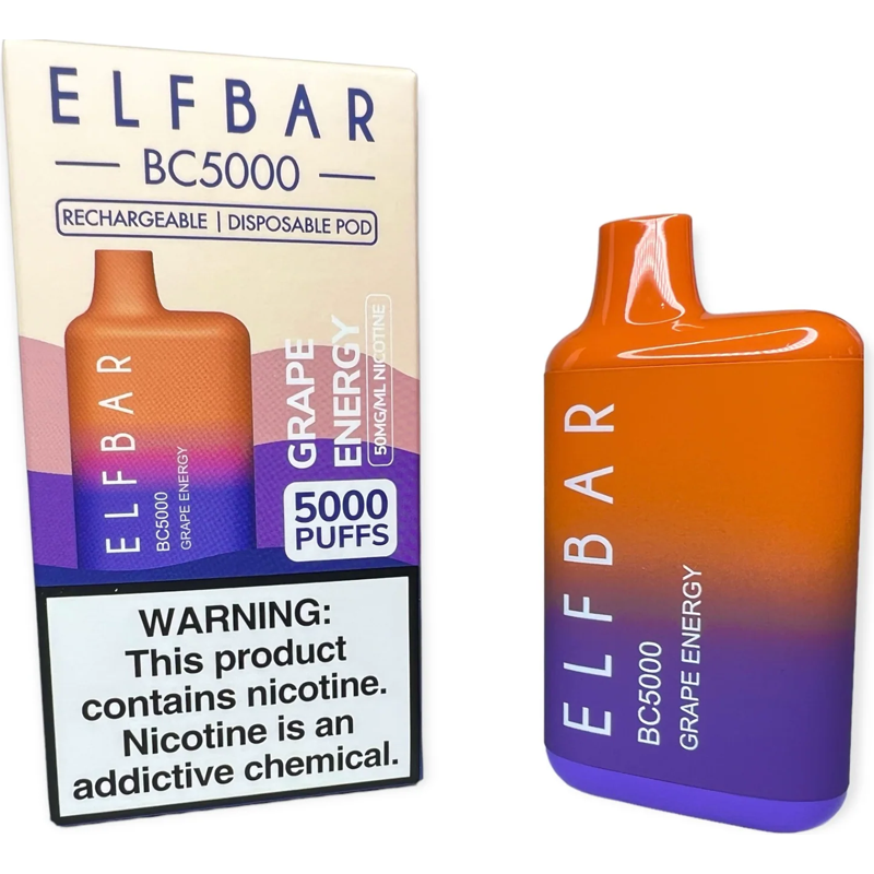 Elf Bar Grape Energy 5000 Puffs