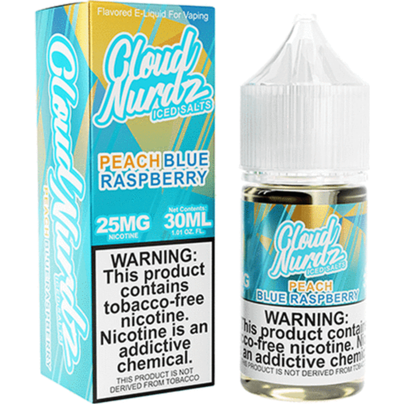 Cloud Nurdz Iced-peach Blue Raspberry 30mL