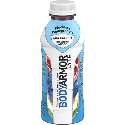 Body Armor LYTE Blueberry Promegranate Sports Drink 16oz Plastic Bottle